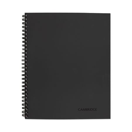 Mead Cambridge, WIREBOUND BUSINESS NOTEBOOK, WIDE/LEGAL RULE, BLACK COVER, 11 X 8.5, 80PK 06062